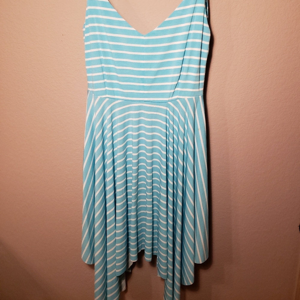Spring/Summer Hanky Hem Striped Dress